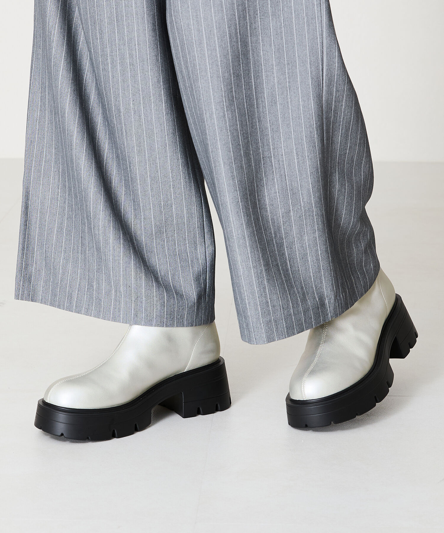 ORiental TRaffic「●2024秋冬新作●ソフトレザー厚底ショートブーツ/41416」|ショートブーツ|