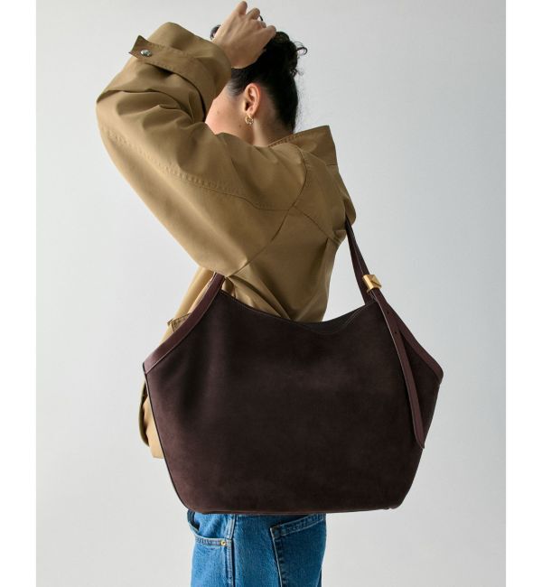 kate spade new york「デコ スエード チューリップ トート バッグ」|ショルダー・メッセンジャー|BROWN