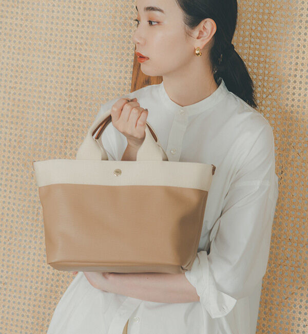 TOPKAPI BREATH「【VERY 10月号掲載】RIPPLE リプル ネオレザー ミニ トートバッグ」|トートバッグ|ミルクティ