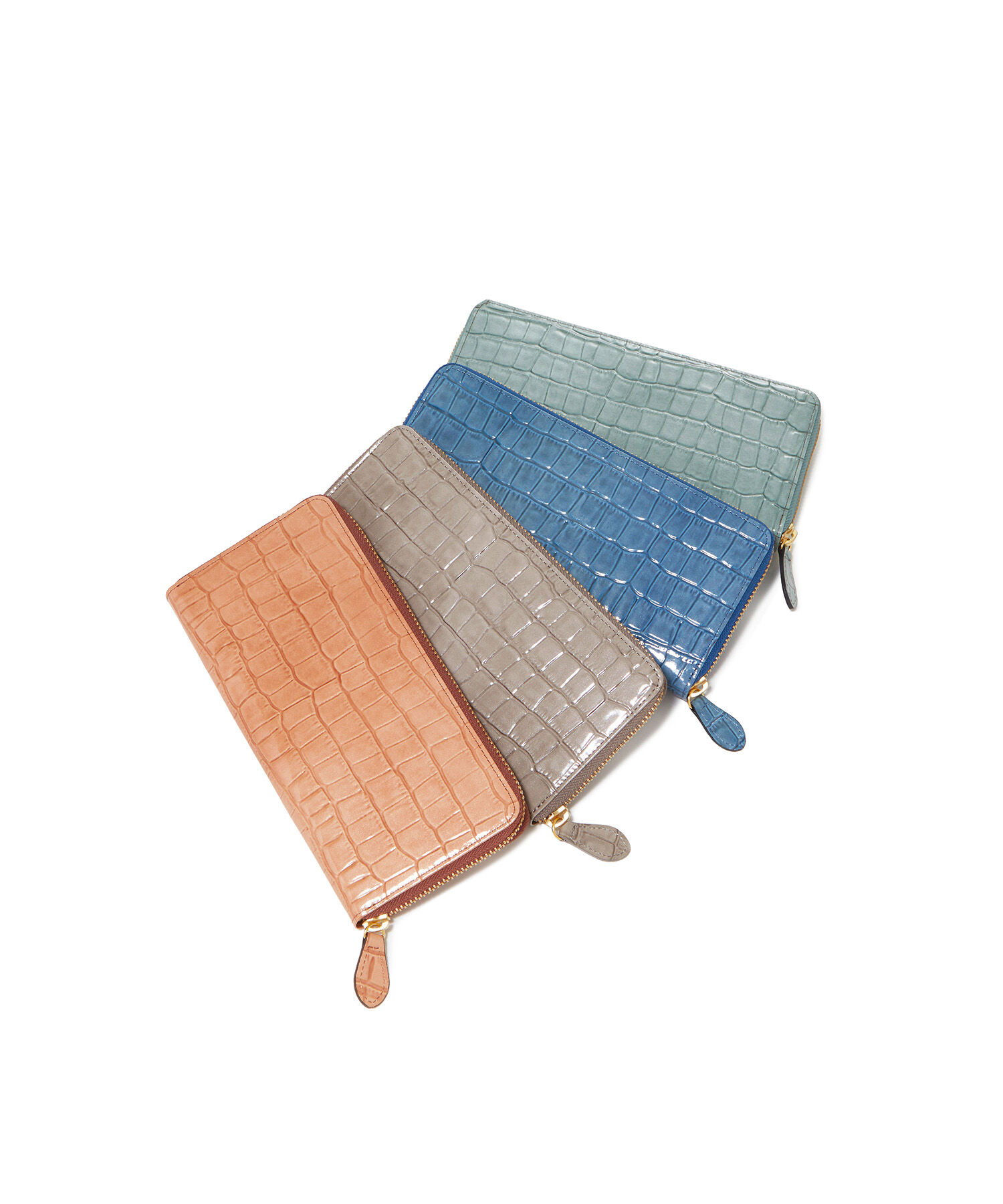 TOPKAPI 「【TOPKAPI】 エナメルクロコ型押し・ラウンドファスナー 長財布 COCCO VERNICE コッコ ベルニーチェ」|財布|