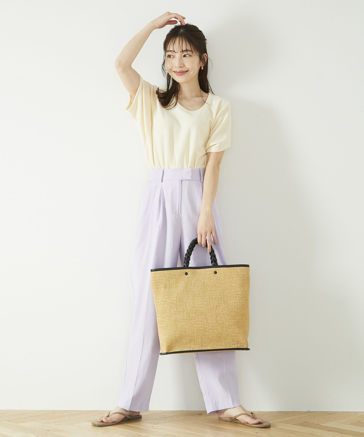 TOPKAPI TREASURE「【TREASURE TOPKAPI】 ジュート 三つ編み ハンドル ショルダー付き トートバッグ」|トートバッグ|