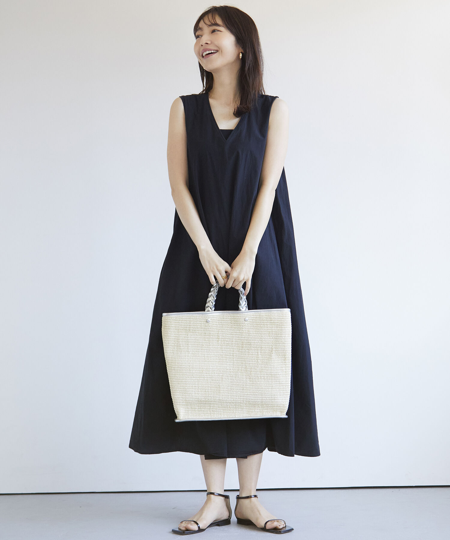 TOPKAPI TREASURE「【TREASURE TOPKAPI】 ジュート 三つ編み ハンドル ショルダー付き トートバッグ」|トートバッグ|