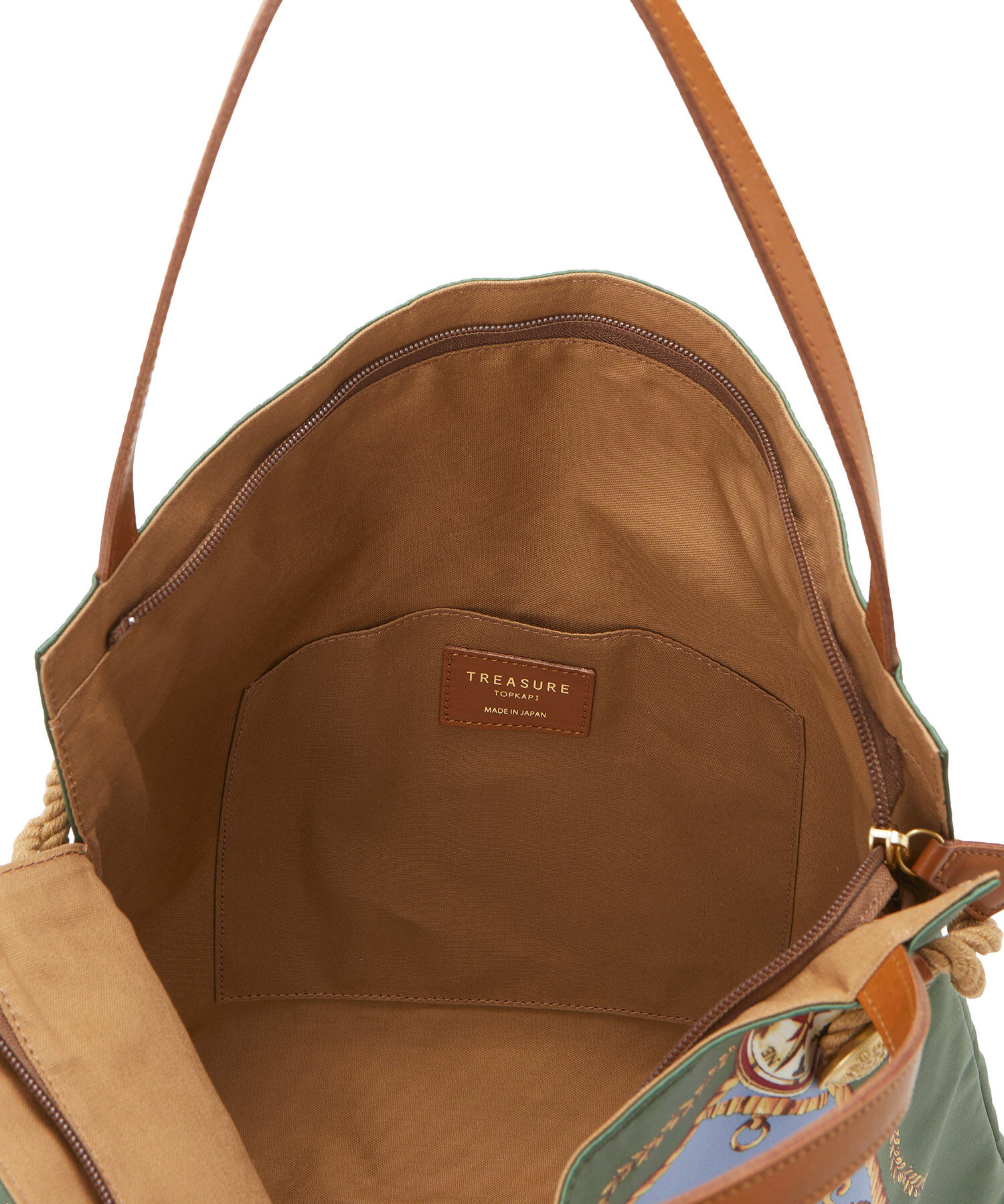TOPKAPI TREASURE「【TREASURE TOPKAPI】 【アーカイブ】マイルドサテン スカーフ パネル柄 トートバッグ 2023」|トートバッグ|