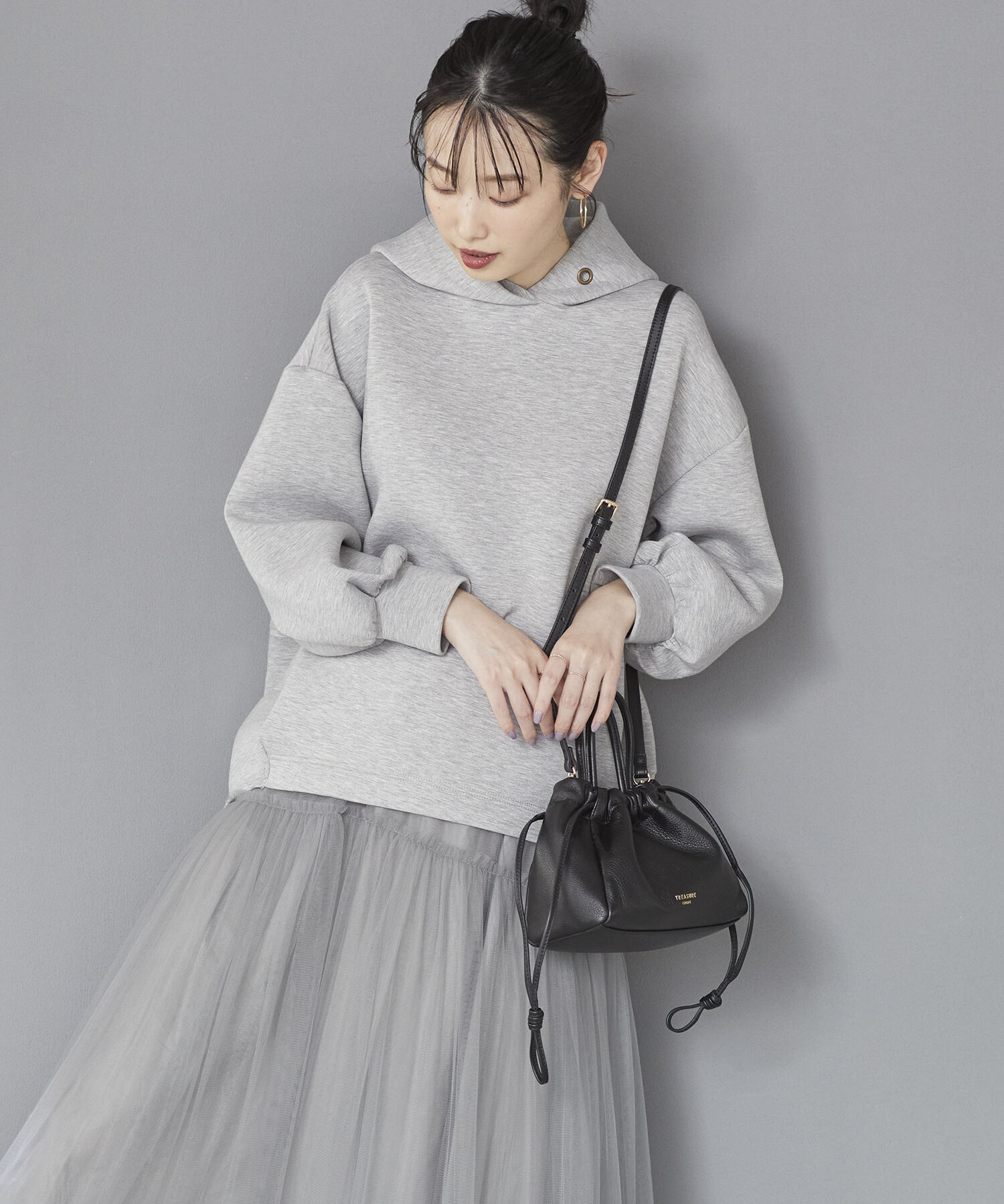 TOPKAPI TREASURE「【TREASURE TOPKAPI】シュリンクレザー 2WAY 巾着 ショルダーバッグ 」|ショルダー・メッセンジャー|