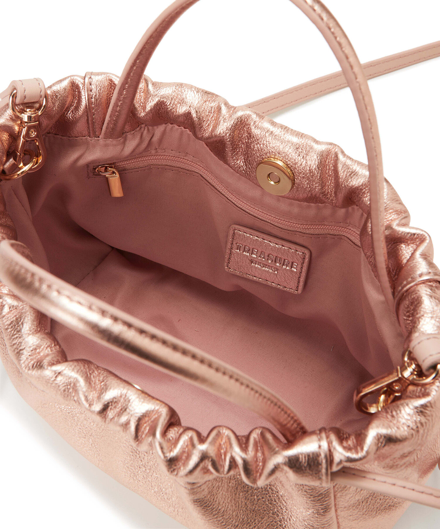 TOPKAPI TREASURE「【TREASURE TOPKAPI】シュリンクレザー 2WAY 巾着 ショルダーバッグ 」|ショルダー・メッセンジャー|