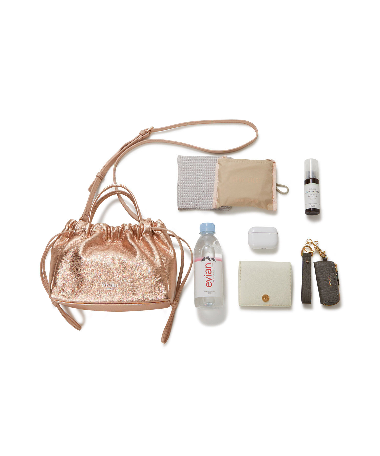 TOPKAPI TREASURE「【TREASURE TOPKAPI】シュリンクレザー 2WAY 巾着 ショルダーバッグ 」|ショルダー・メッセンジャー|