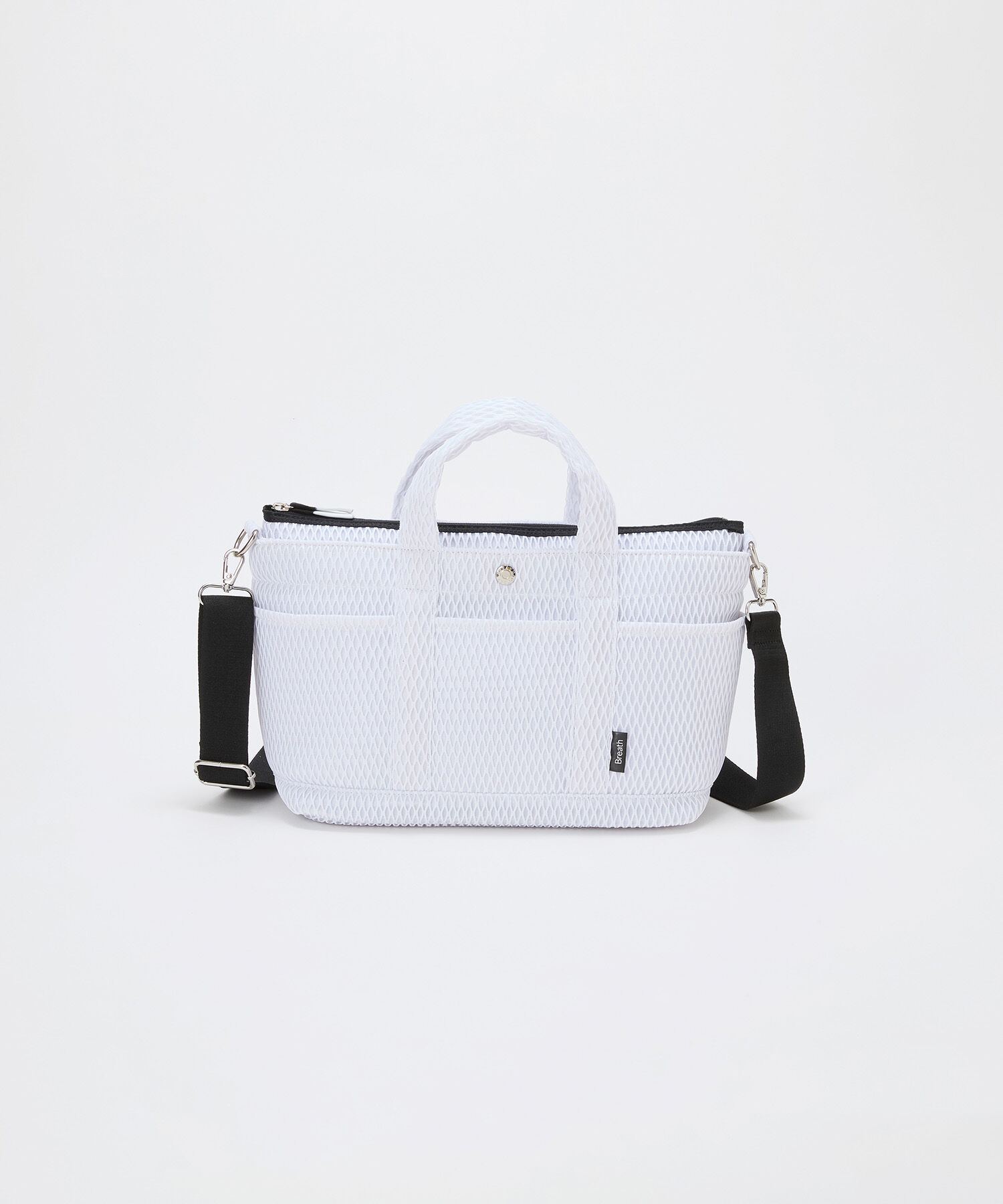 TOPKAPI TREASURE「【Breath TOPKAPI】ポリメッシュ ショルダー付き トートバッグ」|トートバッグ|ホワイト