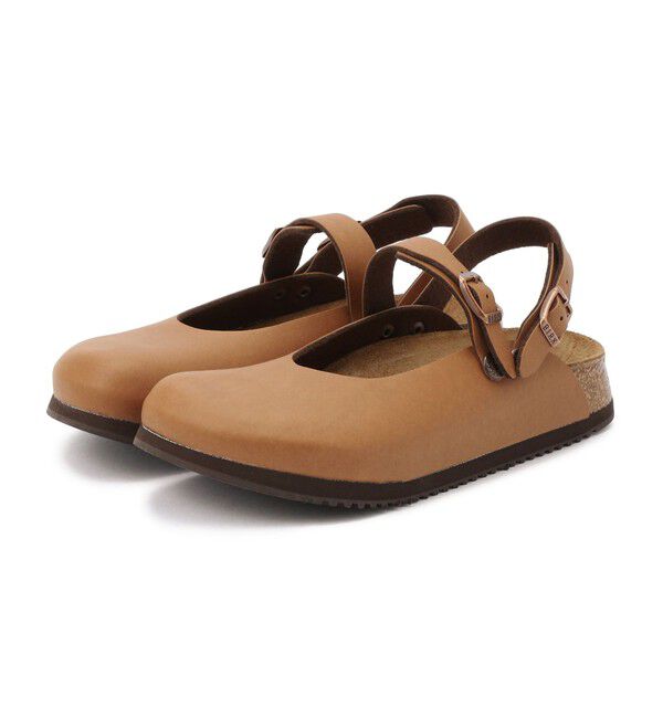 BIRKENSTOCK「【ビルケンシュトック】モロッコ/ライトブラウン ビルコフロー/クロッグ レディース/MAROKKO」|サンダル|ライトブラウン