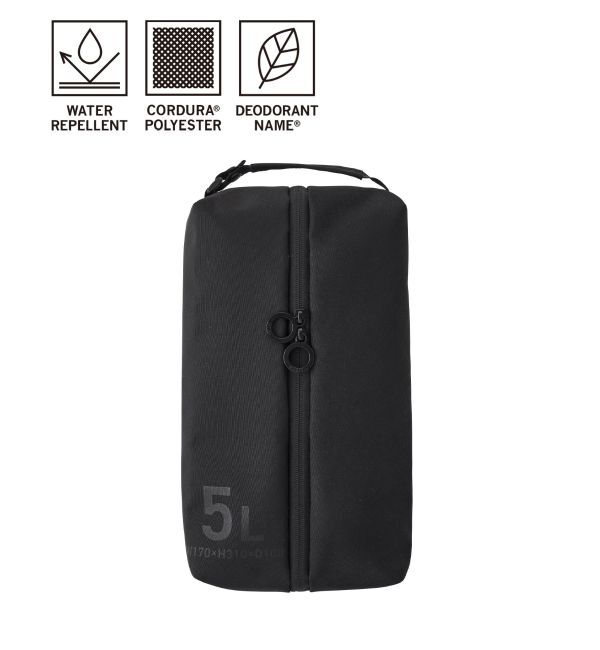 MILESTO「MILESTO UTILITY シューズバッグ 5L」|トラベルグッズ|ブラック
