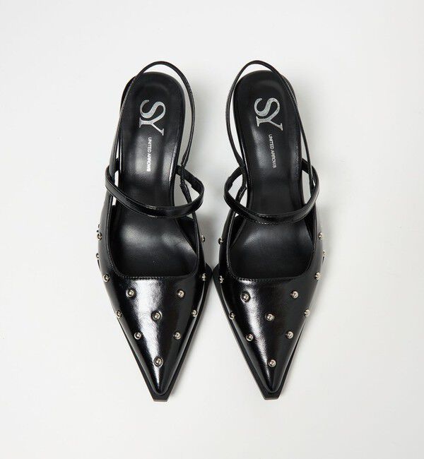 ODETTE E ODILE「＜SY＞ ポインテッドベルトウェッジバックベルト パンプス60●&uarr;」|パンプス|