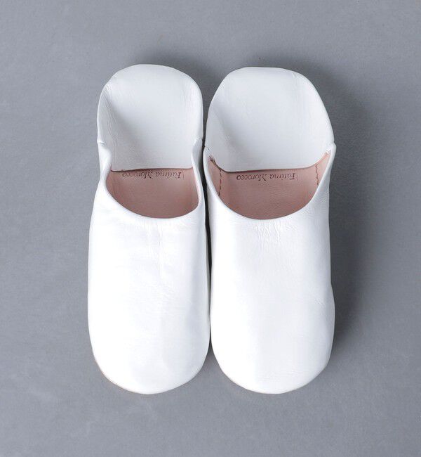 Style for Living「＜Fatima Morocco＞シンプル バブーシュ」|ルームシューズ|WHITE