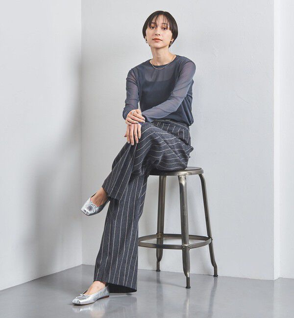 UNITED ARROWS「チュール ジャージー カットソー」|Tシャツ・カットソー|