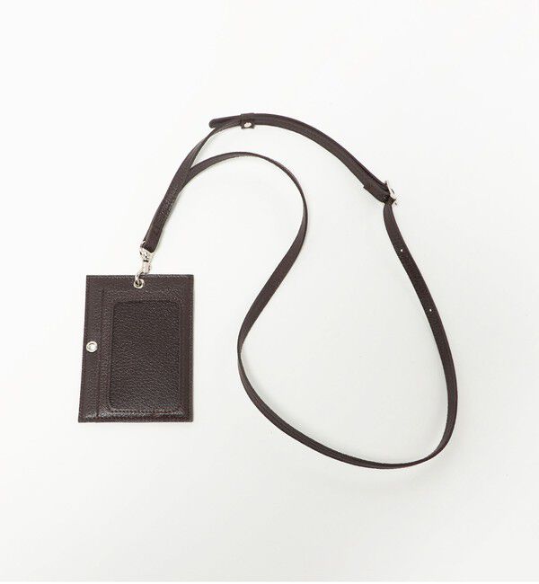 UNITED ARROWS「レザーライク  IDケース」|名刺入れ・カードケース|DK.BROWN