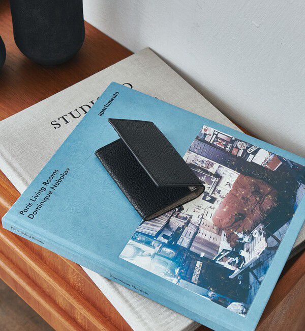 UNITED ARROWS green label relaxing「シボ レザーライク フラップ カードケース」|名刺入れ・カードケース|