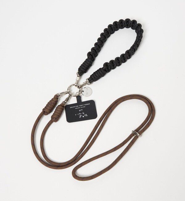 UNITED ARROWS green label relaxing「＜To b. by agnes b.コラボ＞モバイル ストラップ」|チャーム・キーホルダー|BLACK