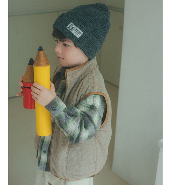 UNITED ARROWS green label relaxing「【スタメンシリーズ】フリース リバーベスト / キッズ  撥水 100cm-160cm 」|ベスト・ジレ|