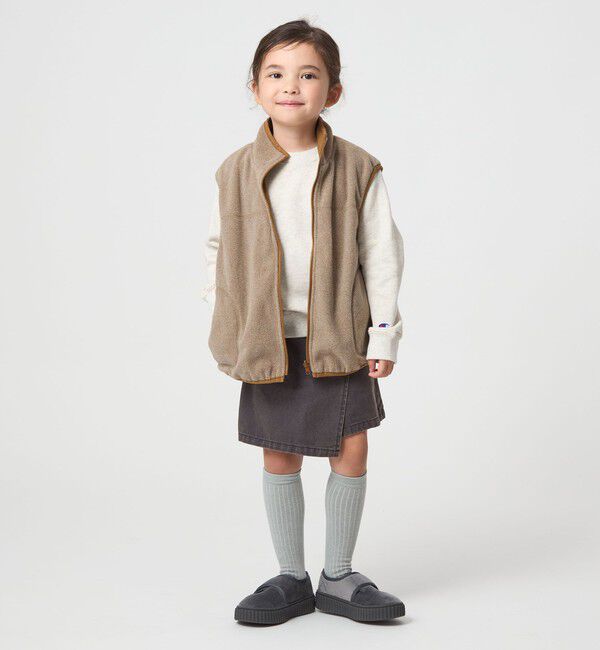 UNITED ARROWS green label relaxing「【スタメンシリーズ】フリース リバーベスト / キッズ  撥水 100cm-160cm 」|ベスト・ジレ|