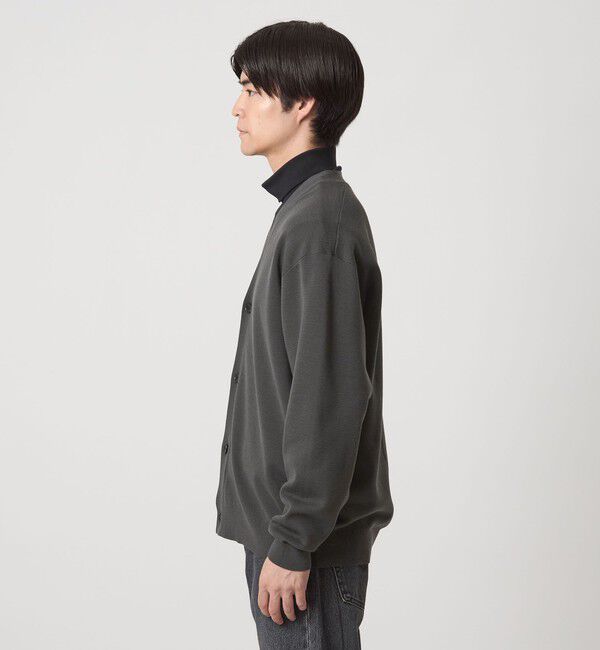 UNITED ARROWS green label relaxing「ポリエステル ウール ミラノリブ Vネック カーディガン」|カーディガン|