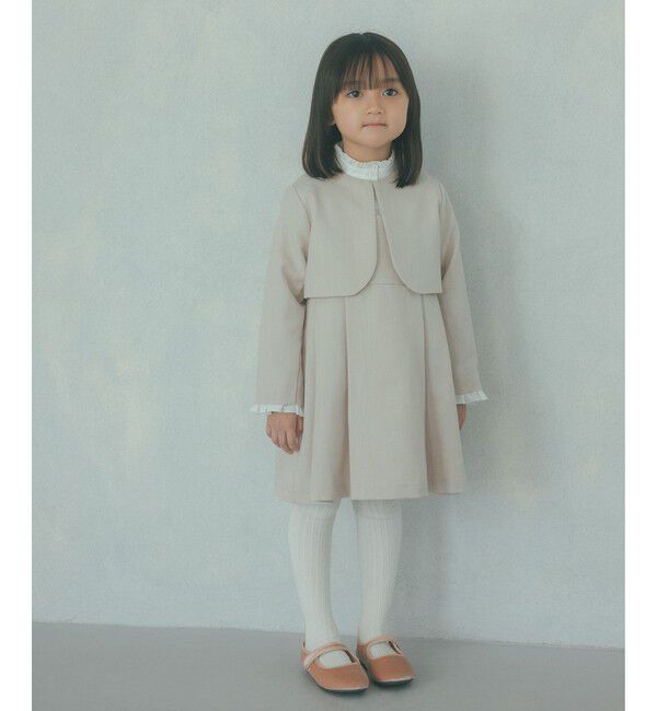 UNITED ARROWS green label relaxing「ボレロ + ジャンパースカート セット / キッズ 110cm-130cm」|ワンピース|BEIGE