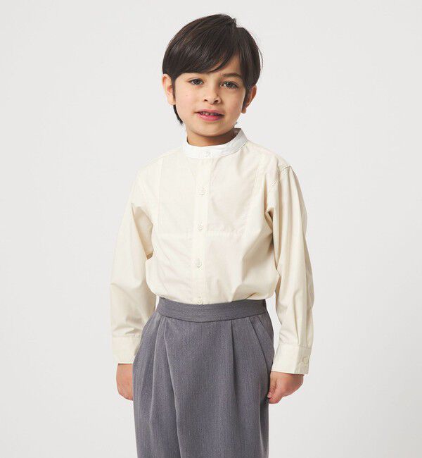 UNITED ARROWS green label relaxing「バンドカラーシャツ / キッズ 110cm-130cm」|シャツ・ブラウス|