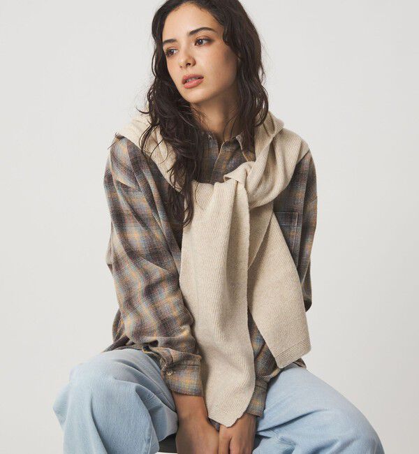 UNITED ARROWS green label relaxing「＜Yerse＞フード マフラー」|ストール|