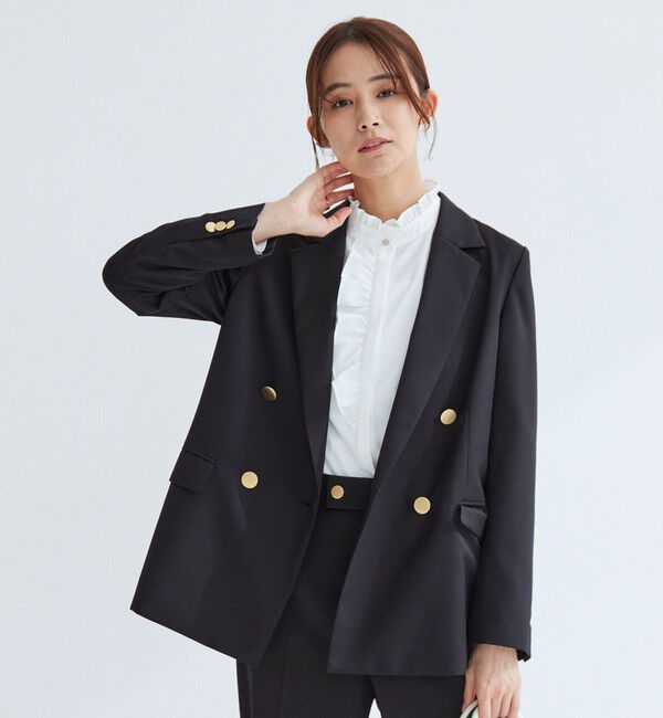 UNITED ARROWS green label relaxing「［size SHORTあり］Greed グリード ダブル ジャケット ウォッシャブル」|テーラードジャケット|