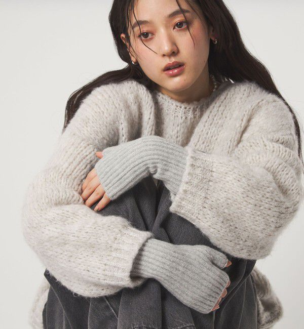 UNITED ARROWS green label relaxing「【別注】＜Johnstons of Elgin＞ニットグローブ / 手袋」|手袋|