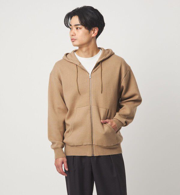 UNITED ARROWS green label relaxing「ウールミックス ジップ パーカー フーディ」|パーカー|
