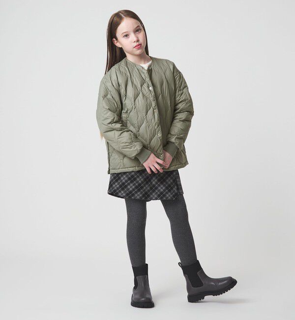 UNITED ARROWS green label relaxing「【別注】＜TAION＞ノーカラー ダウン / キッズ  140cm-150cm」|ダウン|