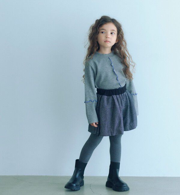 UNITED ARROWS green label relaxing「ボーダーバルーン キュロットパンツ / キッズ  110cm-130cm」|その他|