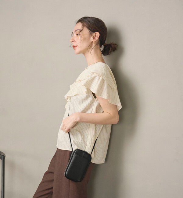 BEAUTY&YOUTH UNITED ARROWS「レザー ジップスリム ウォレットショルダー」|ショルダー・メッセンジャー|