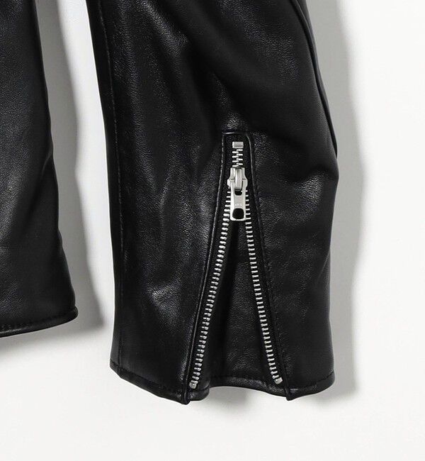 BEAUTY&YOUTH UNITED ARROWS「【WEB限定 WARDROBE SMART】 シープ ダブル ライダースジャケット」|ライダースジャケット|