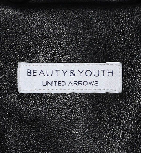 BEAUTY&YOUTH UNITED ARROWS「【WEB限定 WARDROBE SMART】 シープ ダブル ライダースジャケット」|ライダースジャケット|