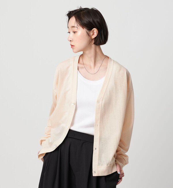 BEAUTY&YOUTH UNITED ARROWS「【WEB限定】シアー カーディガン」|カーディガン|NATURAL