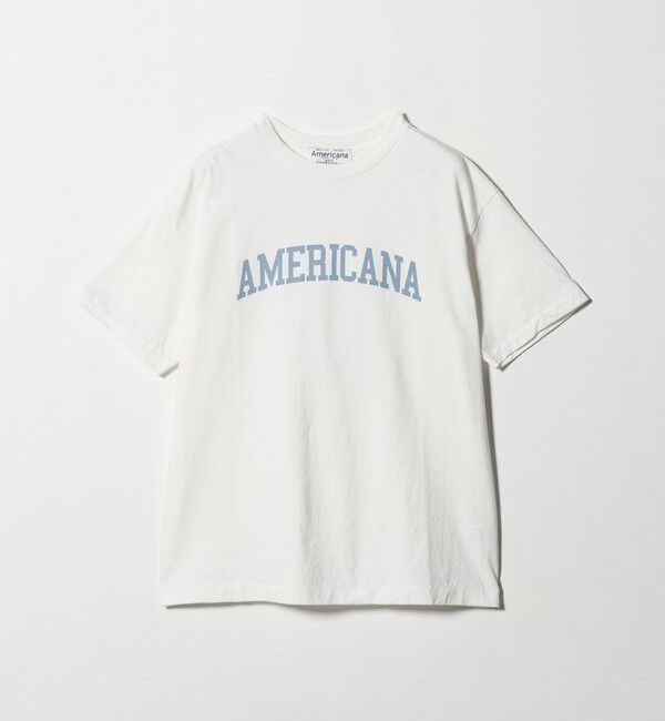 BEAUTY&YOUTH UNITED ARROWS「＜Americana＞ロゴプリントTシャツ」|Tシャツ・カットソー|WHITE