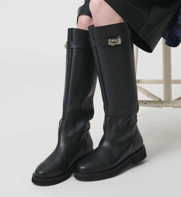 BEAUTY&YOUTH UNITED ARROWS「＜CAMINANDO＞バックル ロング ブーツ」|ロングブーツ|BLACK