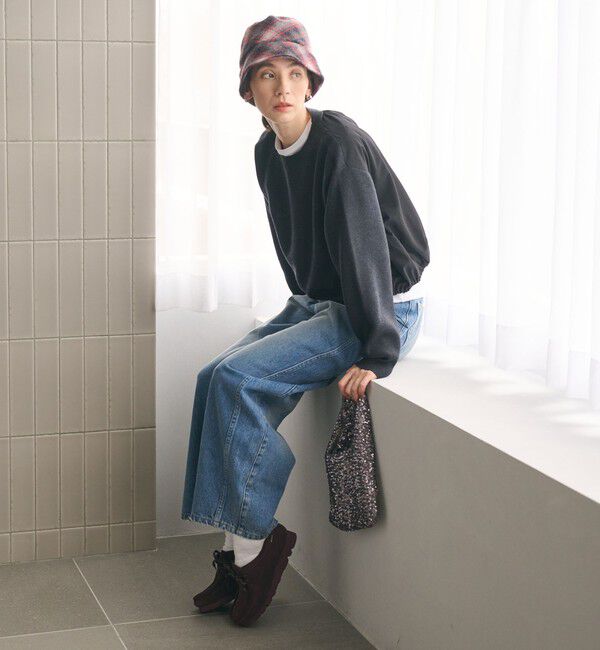 BEAUTY&YOUTH UNITED ARROWS「【WEB限定 Wardrobe DAILY MINIMAL】ドロスト ドッキングニットプルオーバー ウォッシャブル」|ニット・セーター|