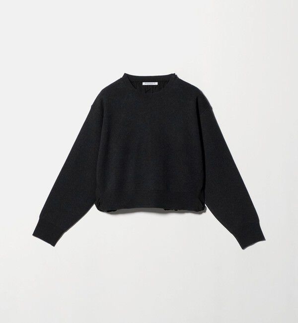 BEAUTY&YOUTH UNITED ARROWS「【WEB限定 Wardrobe DAILY MINIMAL】ドロスト ドッキングニットプルオーバー ウォッシャブル」|ニット・セーター|