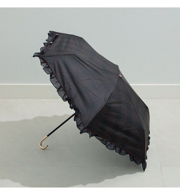 Ray BEAMS 「Ray BEAMS / フリル 晴雨兼用 折りたたみ傘」|傘|