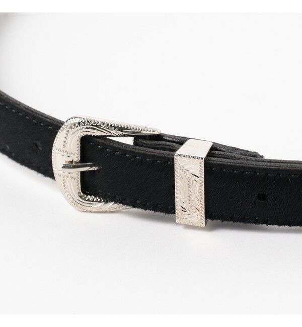 Ray BEAMS 「ART-BROWN / ヘアー カーフ ベルト」|ベルト|