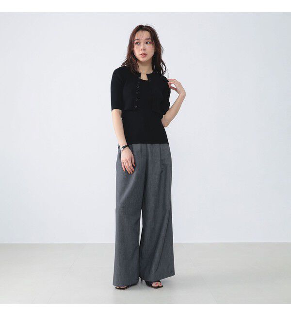 Demi-Luxe BEAMS 「AURALEE / GIZA HIGH GAUGE RIB KNIT SHORT CARDIGAN」|ニット・セーター|