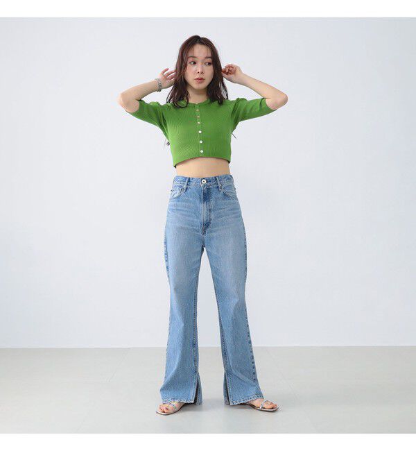 Demi-Luxe BEAMS 「AURALEE / GIZA HIGH GAUGE RIB KNIT SHORT CARDIGAN」|ニット・セーター|