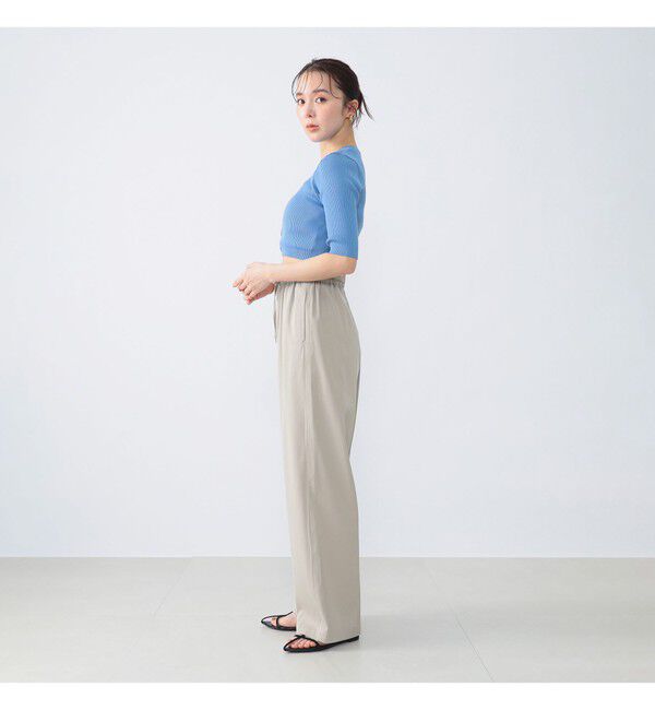 Demi-Luxe BEAMS 「AURALEE / GIZA HIGH GAUGE RIB KNIT SHORT CARDIGAN」|ニット・セーター|