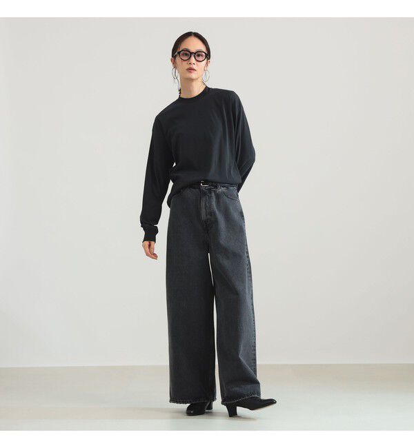 Demi-Luxe BEAMS 「ATON / オーバーサイズ ロングスリーブ Tシャツ」|Tシャツ・カットソー|