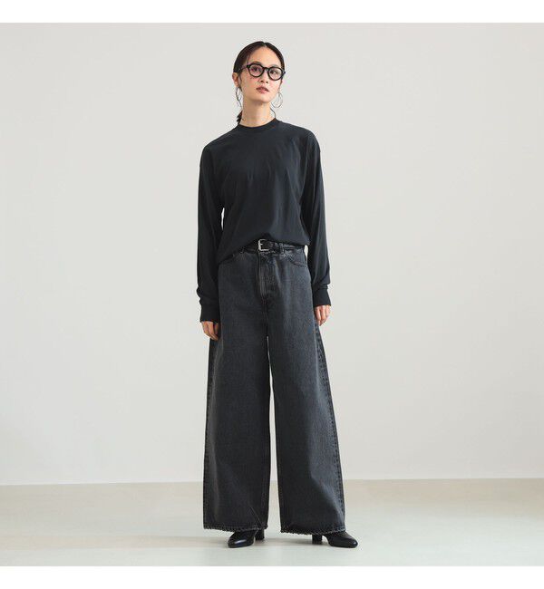 Demi-Luxe BEAMS 「ATON / オーバーサイズ ロングスリーブ Tシャツ」|Tシャツ・カットソー|