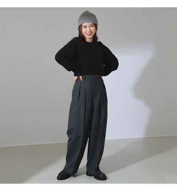 Demi-Luxe BEAMS 「ATON / オーバーサイズ ロングスリーブ Tシャツ」|Tシャツ・カットソー|