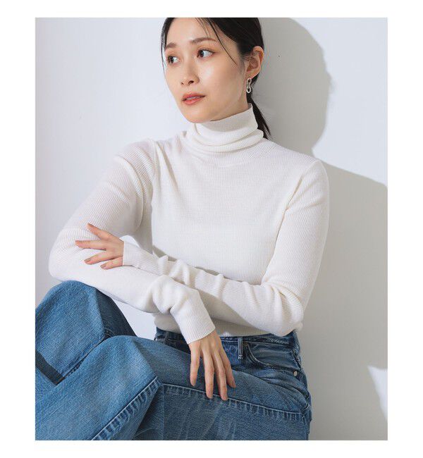Demi-Luxe BEAMS 「リブ タートルネックニット」|ニット・セーター|