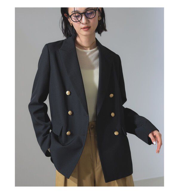 Demi-Luxe BEAMS 「ドライギャバジン ６ボタン ダブルジャケット」|ダッフルコート|