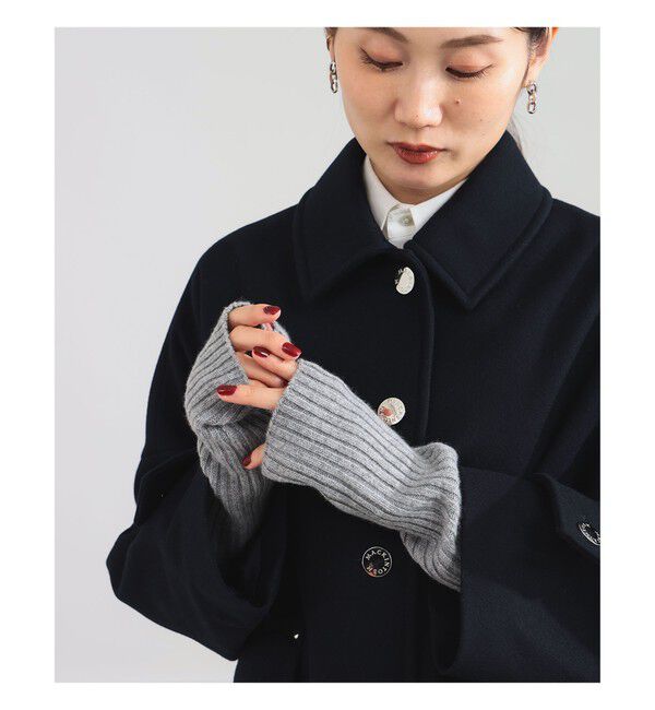 Demi-Luxe BEAMS 「ASAUCE MELER / カシミヤ リブ アーム ウォーマー」|手袋|LIGHT.GREY