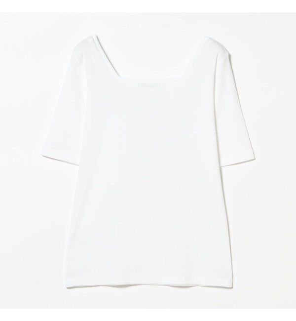 Demi-Luxe BEAMS 「【別注】スタイリスト佐藤佳菜子 &times; SLOANE / スクエアネック リブTシャツ」|Tシャツ・カットソー|
